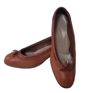 Vintage shoes Connie tassel leather womens size 9.5 stacked low heel Cordoba